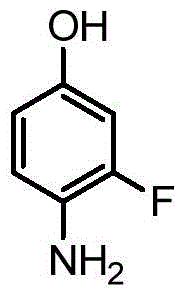 Chemical structure of 4-amino-3-fluorophenol reactant