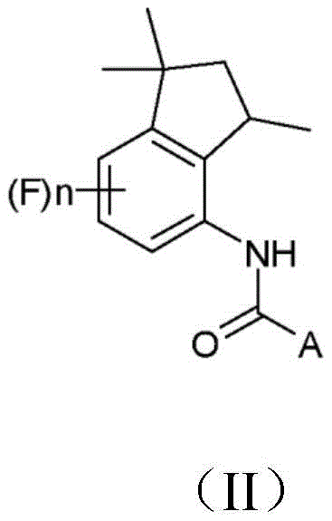 General Formula II of Aminoindanamides with Fungicidal Activity