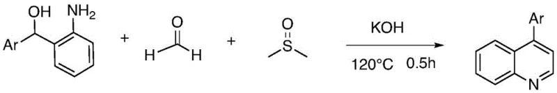 General reaction scheme for 4-arylquinoline synthesis from 2-aminodiaryl methanol