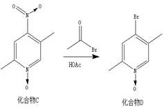 Substitution of nitro group with bromine using acetyl bromide