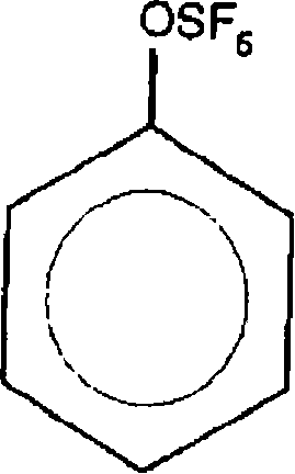 Structure of pentafluorosulfanyloxybenzene serving as the key starting material