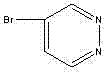 Chemical structure of 4-Bromopyridazine showing the pyridazine ring with a bromine substituent at the 4-position