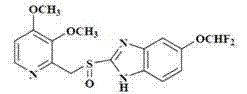 Molecular structure of Pantoprazole, the final API synthesized using the described pyridine intermediate