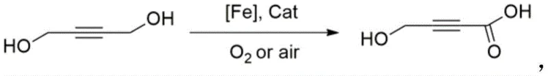 Novel iron-catalyzed aerobic oxidation of 1,4-butynediol to 4-hydroxy-2-butynoic acid