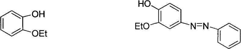 Chemical structures of intermediates including diazonium salt and azo compound