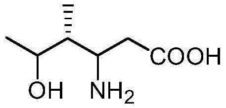 Chemical structure of 4-Hydroxyisoleucine (4-HIL), the target pharmaceutical intermediate