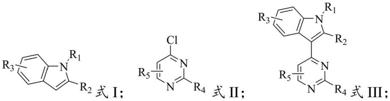General reaction scheme for Bronsted acid catalyzed C-H arylation of indole and pyrimidine