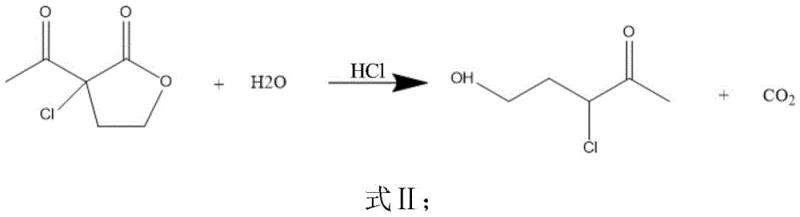 Ring-opening hydrolysis to generate 3-chloro-4-oxo-1-pentanol