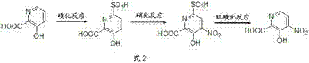 Three-step synthesis route involving sulfonation, nitration, and desulfonation