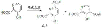 Sulfonation reaction showing conversion of kinetic 4-sulfonic product to thermodynamic 6-sulfonic product