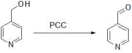 Conventional oxidation of 4-pyridinemethanol using toxic PCC reagent