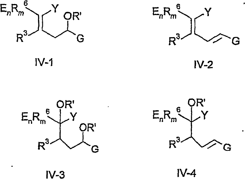 General formula of intermediate mixture IV showing structural diversity