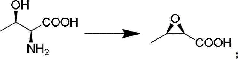 Synthesis of epoxy intermediate from L-Threonine via diazotization