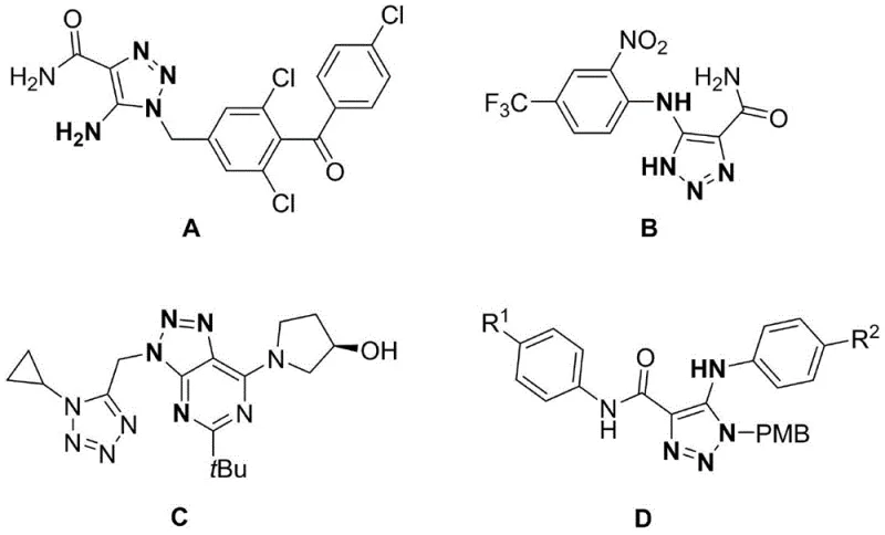 Biologically active 5-amino-1,2,3-triazole derivatives showing anticancer and antiviral potential