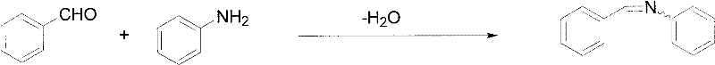 Formation of arylidene aniline intermediate from aromatic aldehyde and aniline in water