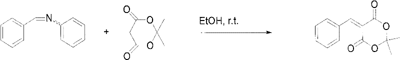 Condensation of arylidene aniline with Michaelis acid in ethanol to form final product