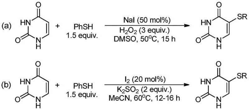 Prior art synthesis methods using chemical oxidants like H2O2 and K2S2O8