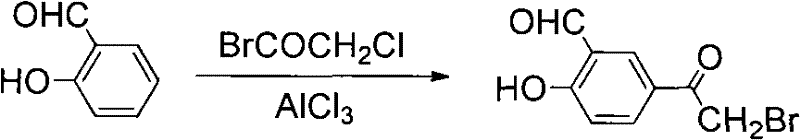 Literature method using salicylaldehyde and bromoacetyl chloride with moderate yield