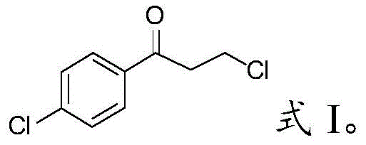 Chemical structure of the intermediate 3-chloro-1-(4'-chlorophenyl)-1-propanone (Formula I)