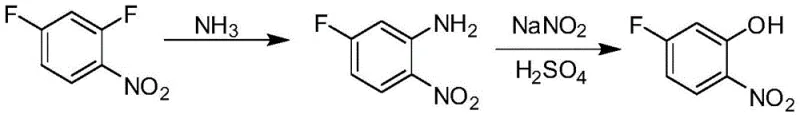 Synthetic route of 5-fluoro-2-nitrophenol via 5-fluoro-2-nitroaniline intermediate