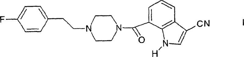 Chemical structure of the final 5-HT2A antagonist product Formula I