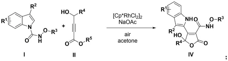 General reaction scheme for Rh-catalyzed synthesis of 5-hydroxyfuran-2(5H)-one derivatives