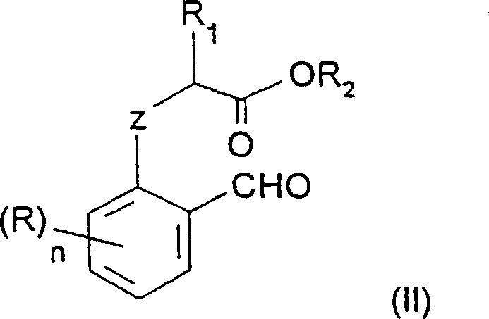 Reaction scheme showing selective nitration of Formula II to Formula I using NO2+ source