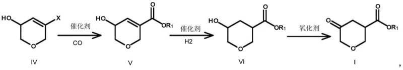 Novel synthetic route via halogenation and carbonylation