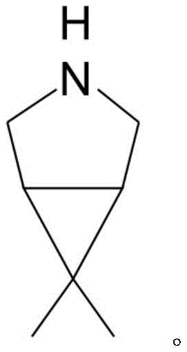 Chemical structure of the final product 6,6-dimethyl-3-azabicyclo[3.1.0]hexane