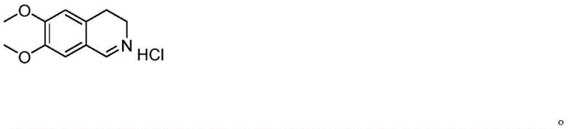 Chemical structure of 6,7-dimethoxy-3,4-dihydroisoquinoline hydrochloride