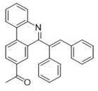 Molecular structure of Compound 2 featuring acetyl-substituted phenanthridine derivative produced at 81% yield