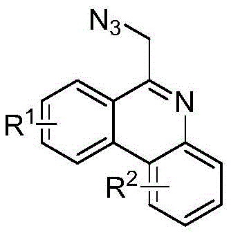 General reaction scheme for electrochemical synthesis of 6-azidomethylphenanthridine compounds