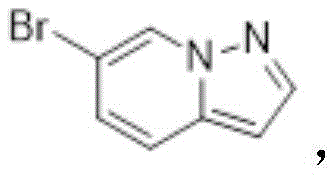 Chemical structure of 6-bromopyrazolo[1,5-a]pyridine showing the fused pyrazole and pyridine rings with a bromine substituent