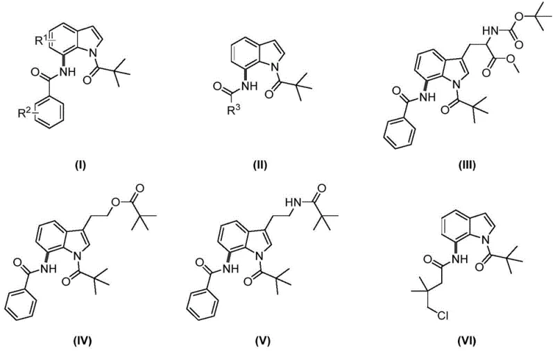 Structural diversity of indole substrates and oxazolone reagents suitable for the reaction
