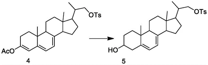 Enzymatic conversion of Compound 4 to Compound 5 using Ketoreductase and Ester Hydrolase
