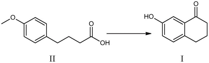 Novel one-pot synthesis route converting 4-(4-methoxyphenyl)butyric acid to 7-hydroxy-1-tetralone using Lewis Acid