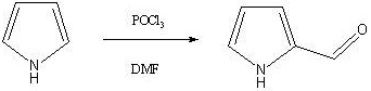 Vilsmeier-Haack formylation of pyrrole to 2-formylpyrrole using POCl3 and DMF