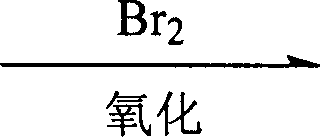 Electrochemical oxidation mechanism showing Br2 generation and subsequent oxidation