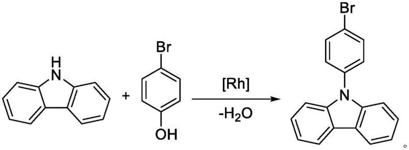 Novel Rh-catalyzed dehydroxy coupling reaction scheme using p-bromophenol
