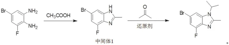 Novel two-step synthesis route via condensation and reductive alkylation