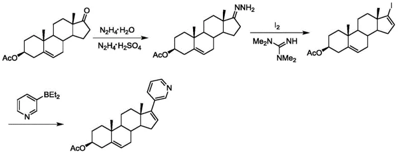 Alternative prior art route involving hydrazone formation and iodination