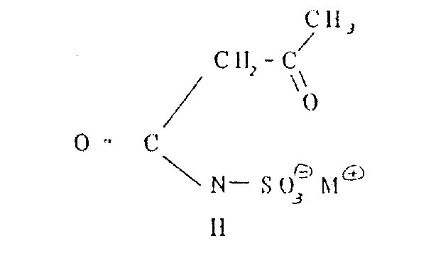 General structural formula of the acetoacetamide-N-sulfonate intermediate salt