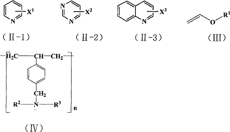 Chemical structure of the macroporous weakly basic styrene-based anion-exchange resin used as solid base