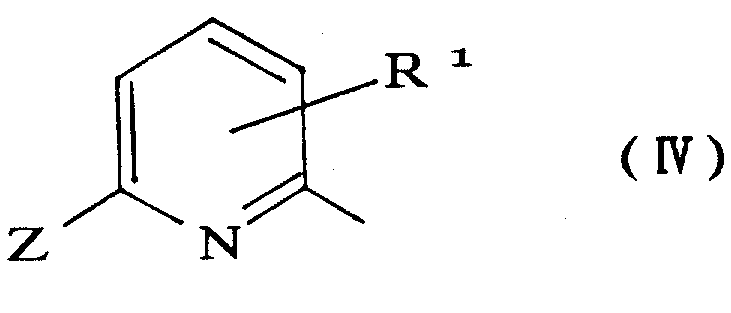 Structure of substituted pyridyl derivatives (Formula IV) used as substrates in the synthesis
