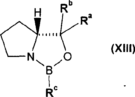 Structure of the oxazaborolidine chiral catalyst used for asymmetric reduction