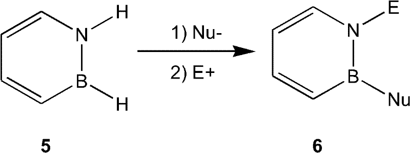 Mechanism of aromatic nucleophilic substitution on 1,2-dihydro-1,2-azaborine heterocycles