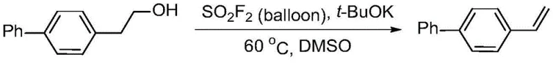 Example 1 synthesis of 4-phenylstyrene from alcohol precursor