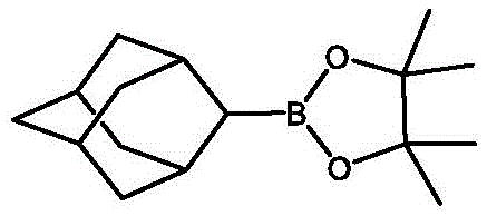 Synthesis of adamantyl boronate derivative showing compatibility with complex scaffolds