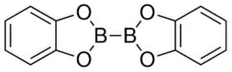Chemical structure of bis-catechol diboron (B2cat2) used as the boron source