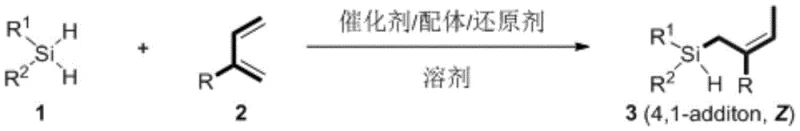 General reaction scheme showing cobalt-catalyzed hydrosilylation of terpenes with silanes to form allyl silicon derivatives